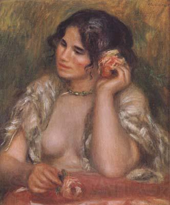Pierre Renoir The Toilette Woman Combing Her Hair (mk06) Germany oil painting art